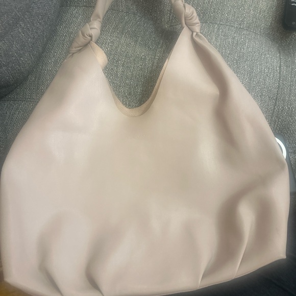 Elizabeth & James Knotted Hobo Bag Vegan Leather Blush - Picture 2 of 6